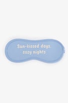 Mavi Sun Kissed Slogan Desenli Uyku Gözlüğü