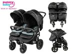 Sunny Baby 814 Sweety İkiz Bebek Arabası - Siyah