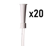 Bıçakcılar Aspirasyon Sondası No: 12 (Beyaz) - 20 Adet
