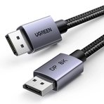 Ugreen DisplayPort 1.4 8K Örgülü Kablo 1 Metre Siyah
