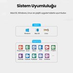 Ugreen 50654 Lazer Presenter Kablosuz Sunum Kumandası