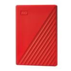 WD My Passport 2TB 2.5 inc USB 3.2 Kırmızı Taşınabilir Disk WDBYVG0020BRD-WESN