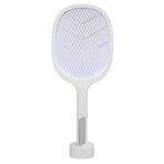 Asonıc As-a25, Beyaz-gri, 3000v, Raket Tipi, Uv Mor Işıklı, 1200mah, Bataryalı, Şarj Edilebilir, Sinek Öldürücü