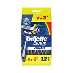 Gillette Blue 3 Comfort 12'li 3 Bıçaklı Tüm Cilt Tipleri İçin Kullan At Tıraş Bıçağı