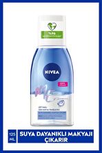 Nivea Çift Fazlı Göz Makyaj Temizleyici 125ml, Etkili Makyaj Temizleyici, Hassas Kirpik Bakımı