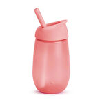 Munchkin Simple Clean Yıkanabilir  Pipetli Alıştırma Bardağı | 296 ml | 12 Ay+ | Pembe| BPA İçermez 