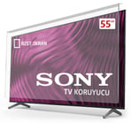 Sony KD-55XH9288 Tv Ekran Koruyucu - Sony 55" inç 139 cm Ekran Kırılmaz Koruyucu 