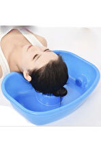 Yatalak hasta saç yıkama leğeni engelli saç yıkama leğeni kovası su çıkışlı kova saç yıkama