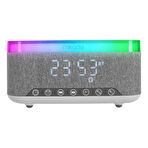 Mikado MD-W8 Bluetooth 1200mAh Kablosuz Şarj, Alarmlı Saat ve RGB Gece Lambası Özellikli Hoparlör