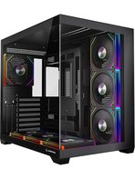 Rampage Ares V2 Gaming PC Kasası 7x120mm ARGB Fanlı Temperli Cam ATX Mid Tower Oyuncu Kasası 360mm Sıvı Soğutma