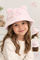 Kitti Şapka Fötr Peluş Pembe 4-8 yaş