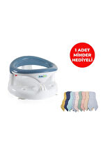 Babyjem Yandan Açılır Mama Oturağı & Minder 2'li Set İndigo Mavi