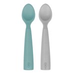 Oioi Nam Nam 2'li Silikon Kaşık Aqua Green/Powder Grey 1140016