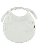 Civil Baby Bebek Arkadan Bağlamalı Mama Önlüğü Ekru