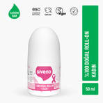 Siveno %100 Doğal Roll On Kadın Deodorant Ter Kokusu Önleyici Bitkisel Leke Bırakmayan Vegan 50 ml