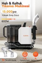 Auhma ASPT-04 AquaClean Pro 600 Halı & Koltuk Yıkama Makinesi 600W 15kPa Islak Kuru Spot Cleaner (Çift Tank, IPX4, Düşük Ses)