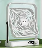 ROSE TEKNOLOJİ DİGİTAL GÖSTERGELİ 2200rpm 5 KANATLI KADEMELİ TAŞINABİLİR MASAÜSTÜ SOĞUTUCU FAN