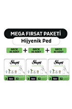 Sleepy Natural Ultra Hassas Hijyenik Ped Mega Fırsat Paketi Gece 96 Adet