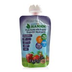 Hammm Karamürver Elma Çilek Böğürtlen Ve Propolis Meyve Püresi 90 gr