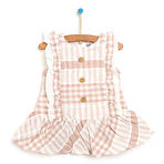 HelloBaby Basic Kız Bebek Düğmeli Fırfırlı Elbise Kız Bebek