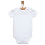 HelloBaby Beyaz Body Kısa Kol