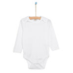 HelloBaby Beyaz Body Uzun Kol