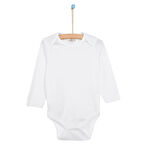 HelloBaby Beyaz Body Uzun Kol