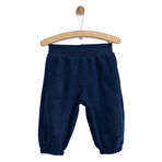 HelloBaby Erkek Bebek Basic Pantolon Polar Ribanalı Paça Gri