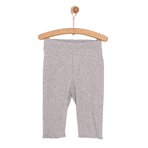 HelloBaby Kız Bebek Basic Tayt Patiksiz Paça Gri Melanj