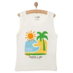 HelloBaby Basic Erkek Plaj Baskılı Atlet Tshirt Erkek Bebek