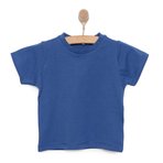 HelloBaby Erkek Bebek Basic Tişört Bisiklet Yaka Kısa Kol Lacivert