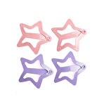 HelloBaby 4lü Yıldız Çıt Çıt Kız Toka Kız Bebek