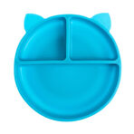 baby plus Vakumlu Silikon Mama Tabağı - Mavi