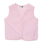 HelloBaby Kız Bebek Polar Yelek Çıtçıtlı V Yaka Atlet Kol