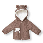 Midimod Erkek Bebek Mont Fermuarlı Uzun Kol