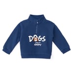 HelloBaby Erkek Bebek Happy Animals Sweatshirt Fermuarlı Hakim Yaka Uzun Kol
