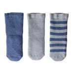 HelloBaby Erkek Bebek 3lü Havlu Çorap