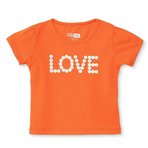 HelloBaby HelloBaby Kız Bebek Tshirt Bisiklet Yaka Kısa Kol