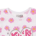 HelloBaby HelloBaby, Kız, Atlet Tshirt, Çiçek Baskılı, Bisiklet Yaka, Atlet