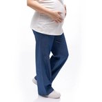 baby mom Baby Mom, Anne, Hamile Denim Pantolon, Düğmeli, Uzun Paça