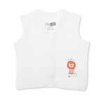 HelloBaby Erkek Bebek Kapitone Yelek Hayvan Baskılı Çıtçıtlı V Yaka Atlet