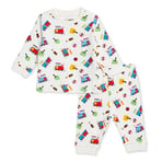 HelloBaby HelloBaby, Erkek, Uzun Kol Pijama Takımı, Taşıtlar Baskılı, Çıtçıtlı, Bisiklet Yaka, Uzun Paça, Uzun Kol