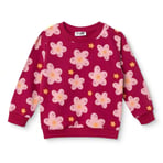 HelloBaby Kız Bebek Sweatshirt Çiçek Baskılı Bisiklet Yaka Uzun Kol