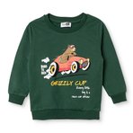 HelloBaby Erkek Bebek Sweatshirt Ayı Baskılı Bisiklet Yaka Uzun Kol