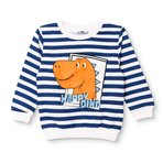 HelloBaby Erkek Bebek Sweatshirt Dinozor Baskılı Bisiklet Yaka Uzun Kol