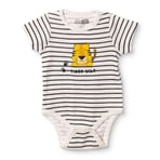 HelloBaby Erkek Bebek Body Hayvan Baskılı Çıtçıtlı Çıtçıtlı Yaka Kısa Kol
