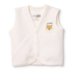 HelloBaby Erkek Bebek Kapitone Yelek Hayvan Baskılı V Yaka Sleeveless