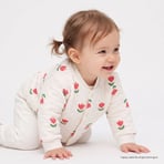 HelloBaby Kız Bebek Kapitone Hırka Çiçek Baskılı Çıtçıtlı Bisiklet Yaka Long Sleeve