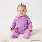 HelloBaby Yenidoğan Kadife Patikli Tulum