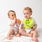 Milk&Moo Havlu Mama Önlüğü 2'li Set Çaça Kurbağa ve Çançin